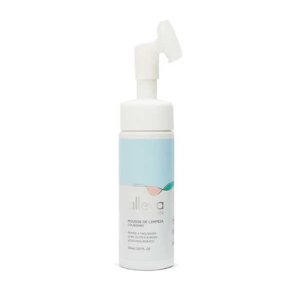 Mousse de Limpeza Facial Micelar Colágeno 150ml Alleva